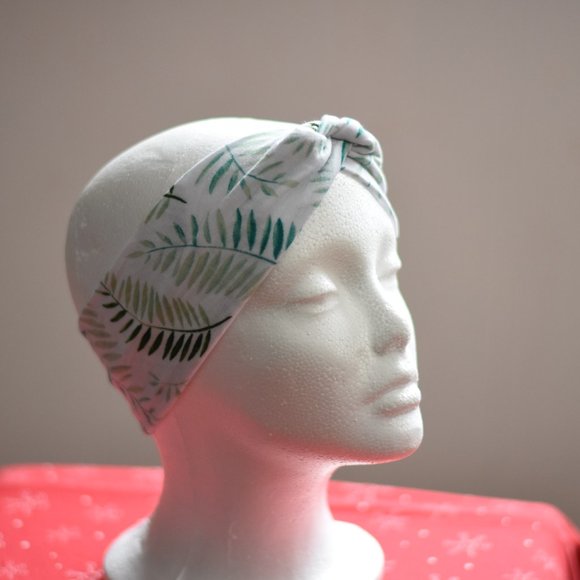 Boho super soft handmade fern headband - Picture 3 of 6